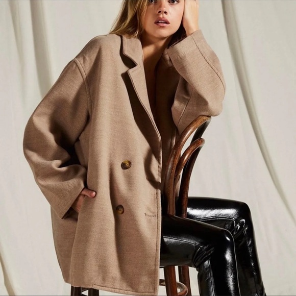 NWT! Free People Oversized Blazer, L - Picture 10 of 16